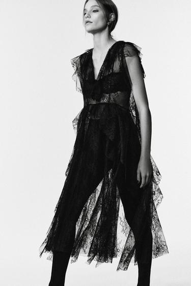 LIMITED EDITION KNIT LEGGINGS - Black by Zara