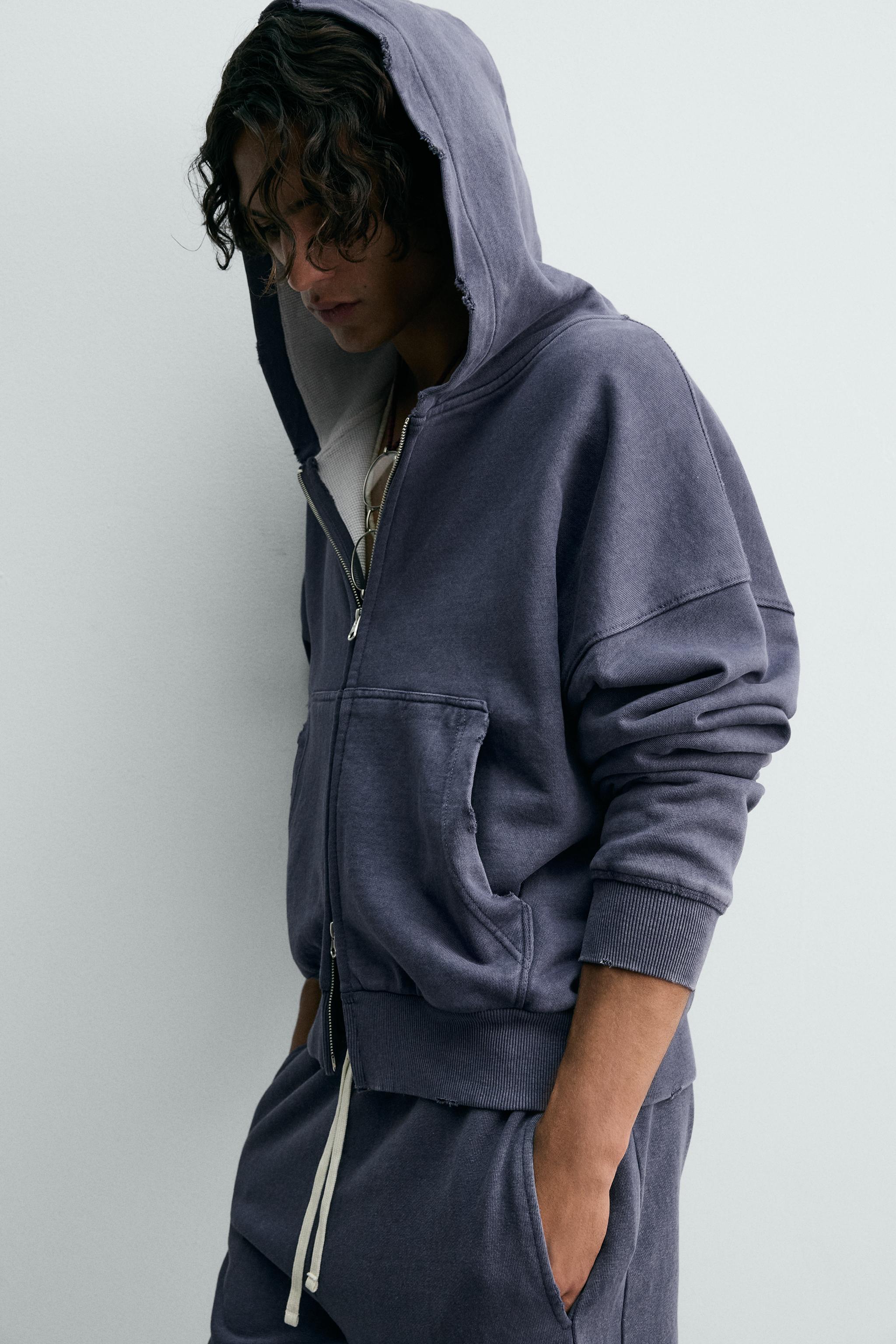SWEAT BIMATIÈRE WAFFLE À CAPUCHE