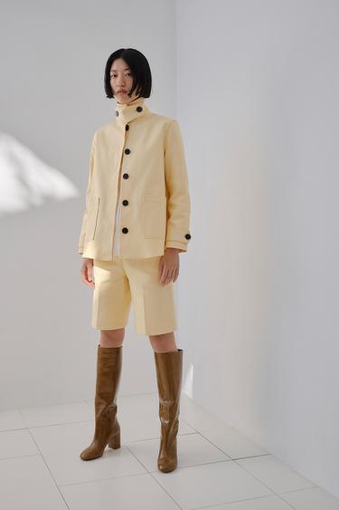 LEATHER HIGH-HEEL BOOTS - Brown by Zara