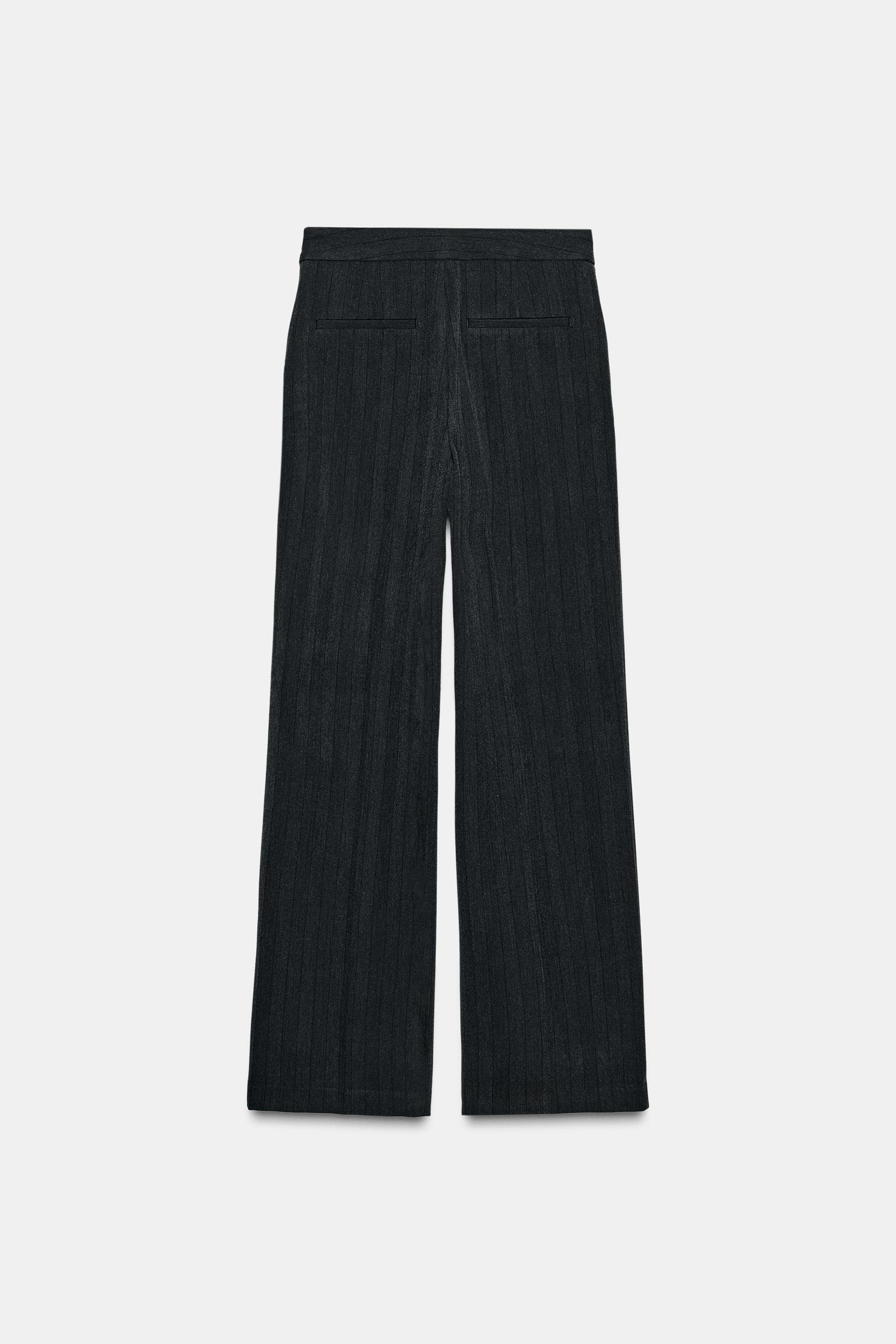 PANTALON DROIT À CHEVRONS
