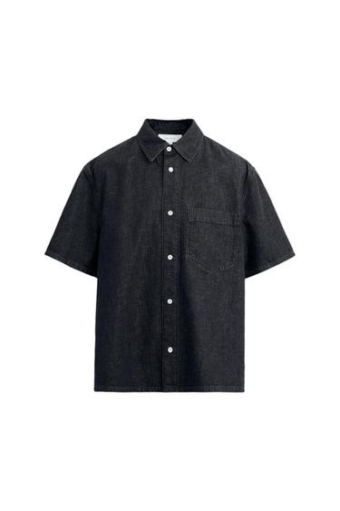 COTTON-HEMP DENIM SHIRT