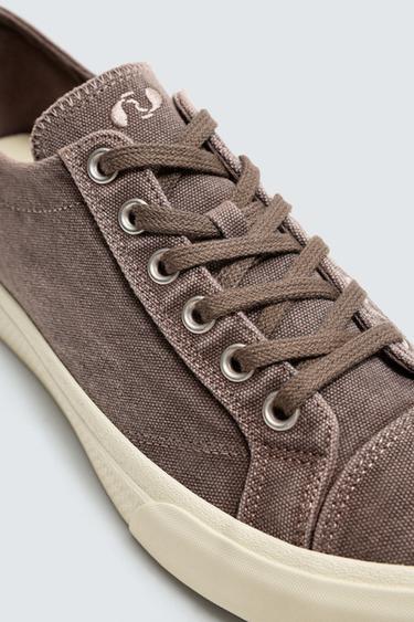 FABRIC TRAINERS - Burgundy Red by Zara - Image 2