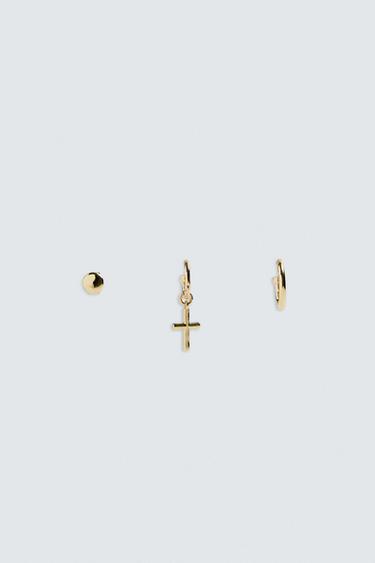 PENDIENTES PACK 3 © OTIS KWAME KYE QUAICOE - Oro de Zara
