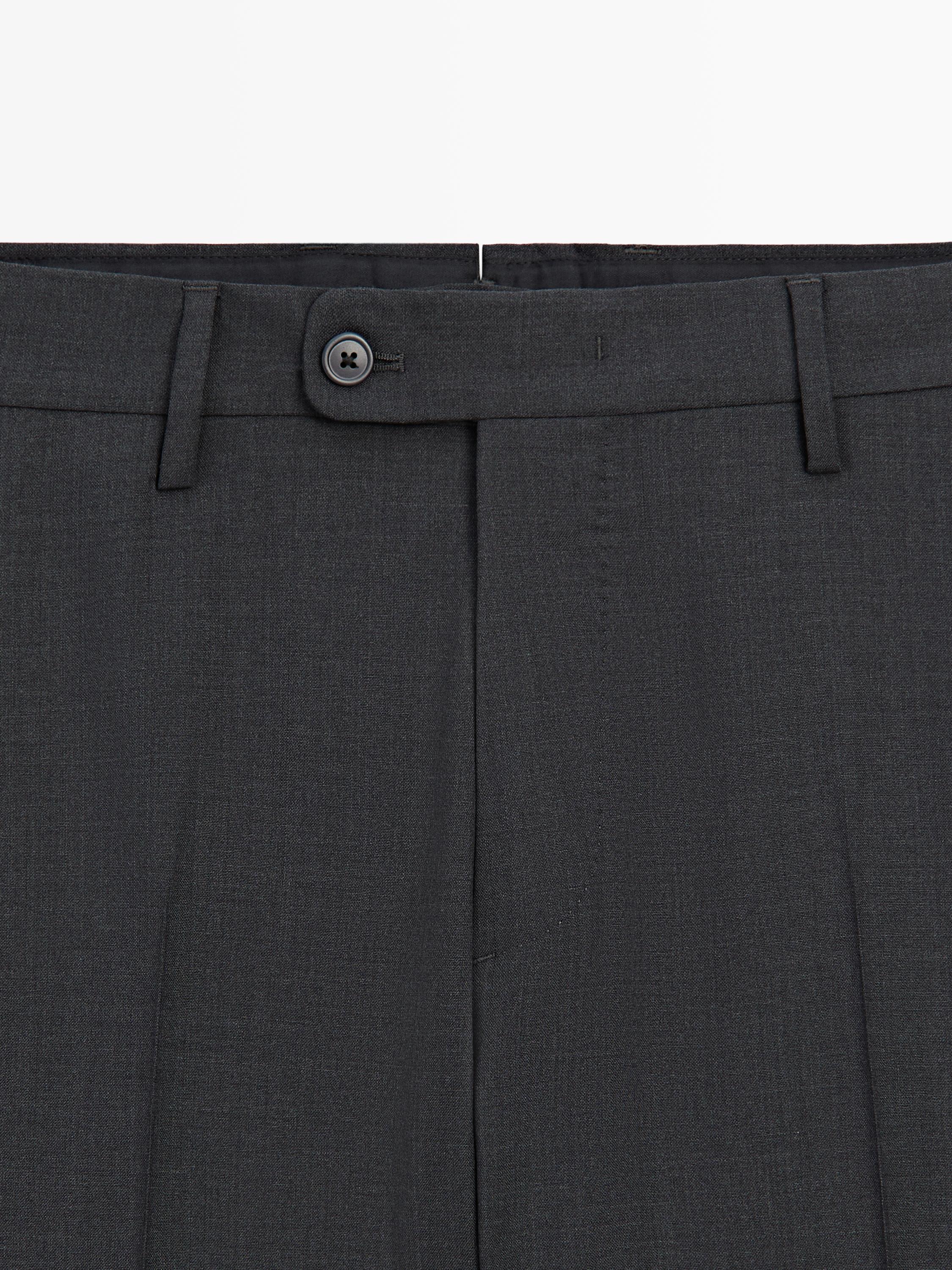 Cold wool suit trousers