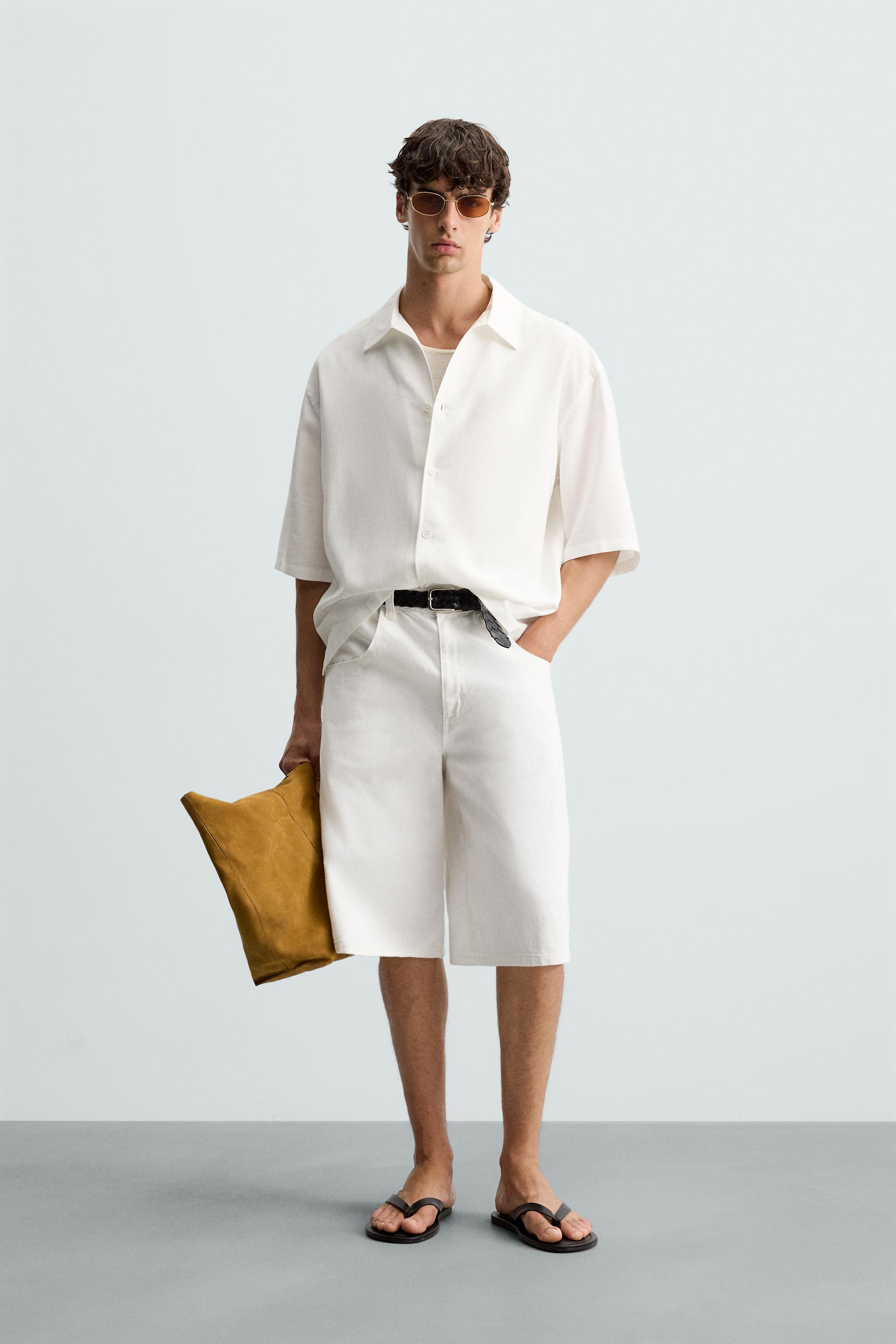 RELAXED FIT FLOWING SHIRT - White | ZARA South Africa