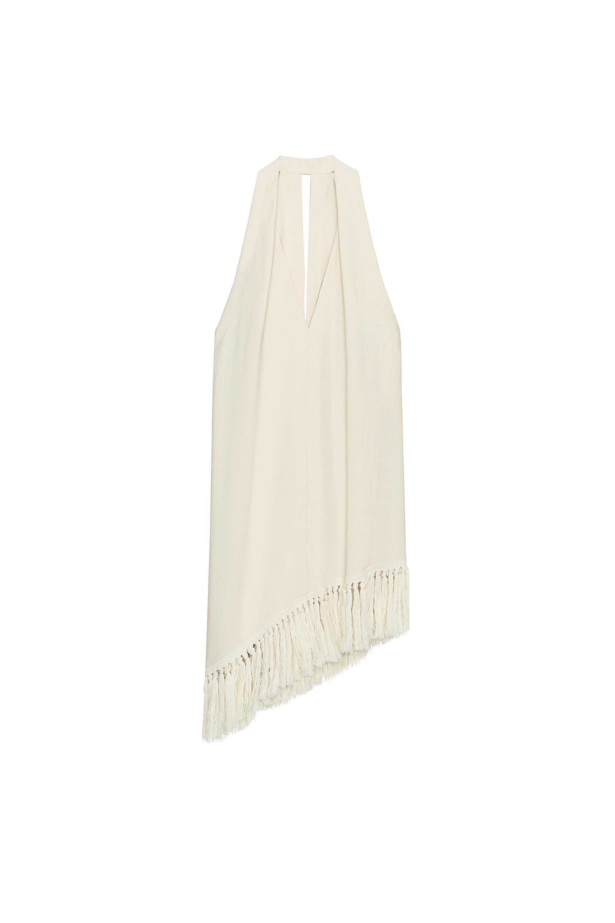 TOP HALTER À FRANGES ZW COLLECTION