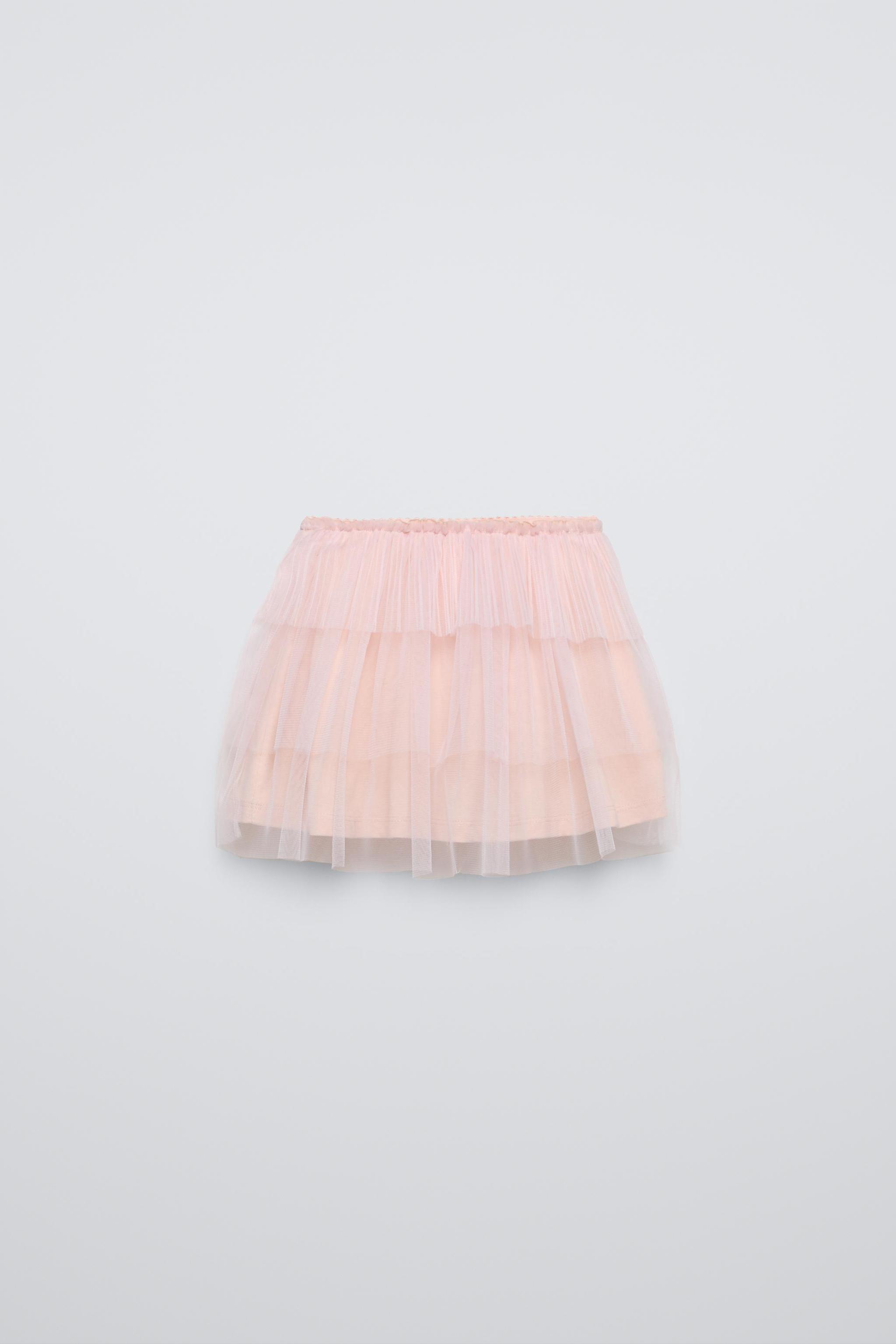 Gold net tulle skirt zara best sale