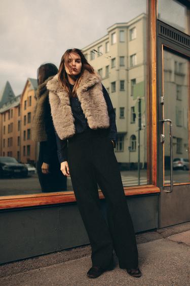 ДЖИНСЫ TRF СО СРЕДНЕЙ ПОСАДКОЙ И ИЗОГНУТЫМИ ШТАНИНАМИ — ЧЕРНЫЙ от Zara — изображение 0