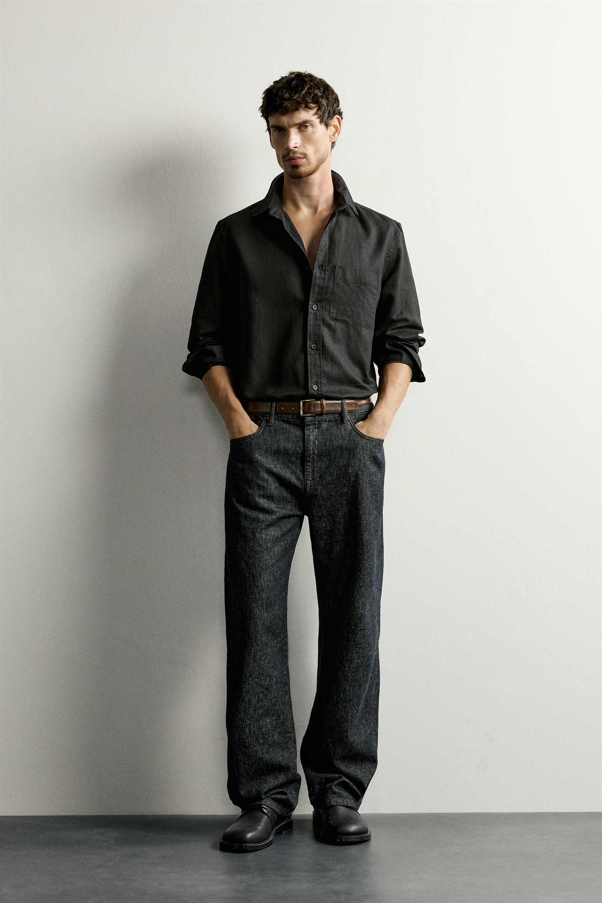 LINEN - COTTON REGULAR FIT SHIRT