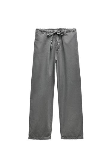 ZW COLLECTION TIE-WAIST TROUSERS