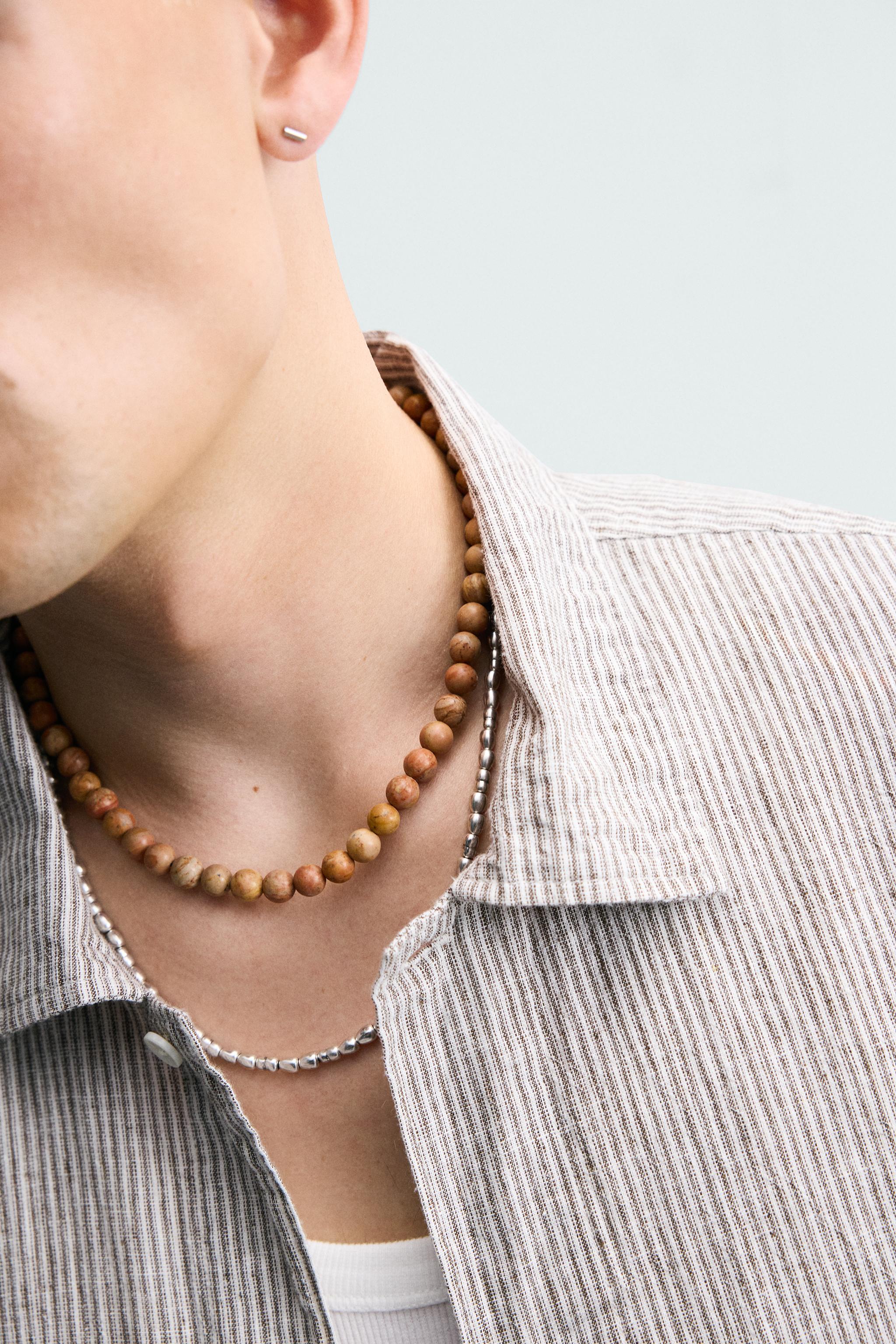 Мужские аксессуары Zara MIXED NECKLACE 2-PACK — фото 2