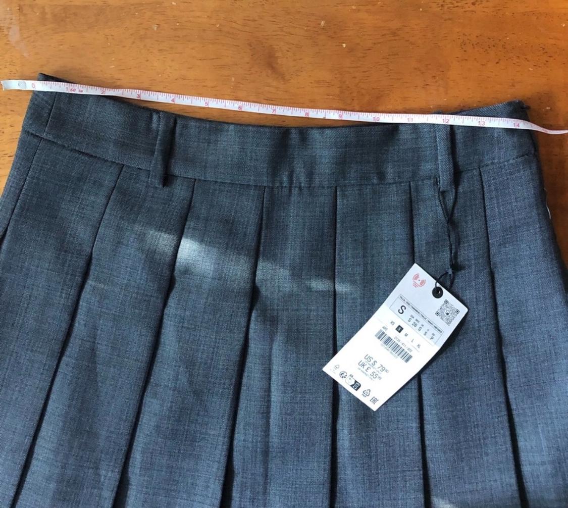 ZW COLLECTION BOX PLEAT WOOL BLEND MINI SKIRT - Image 3