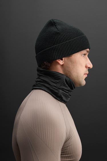 COMBINED FLEECE NECK WARMER - Black by Zara - Image 1