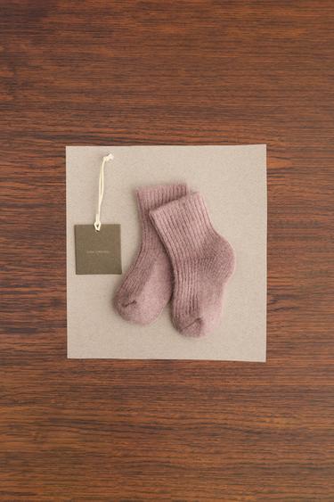 ZARA TIMELESS - CASHMERE KNIT SOCKS - Light pink by Zara
