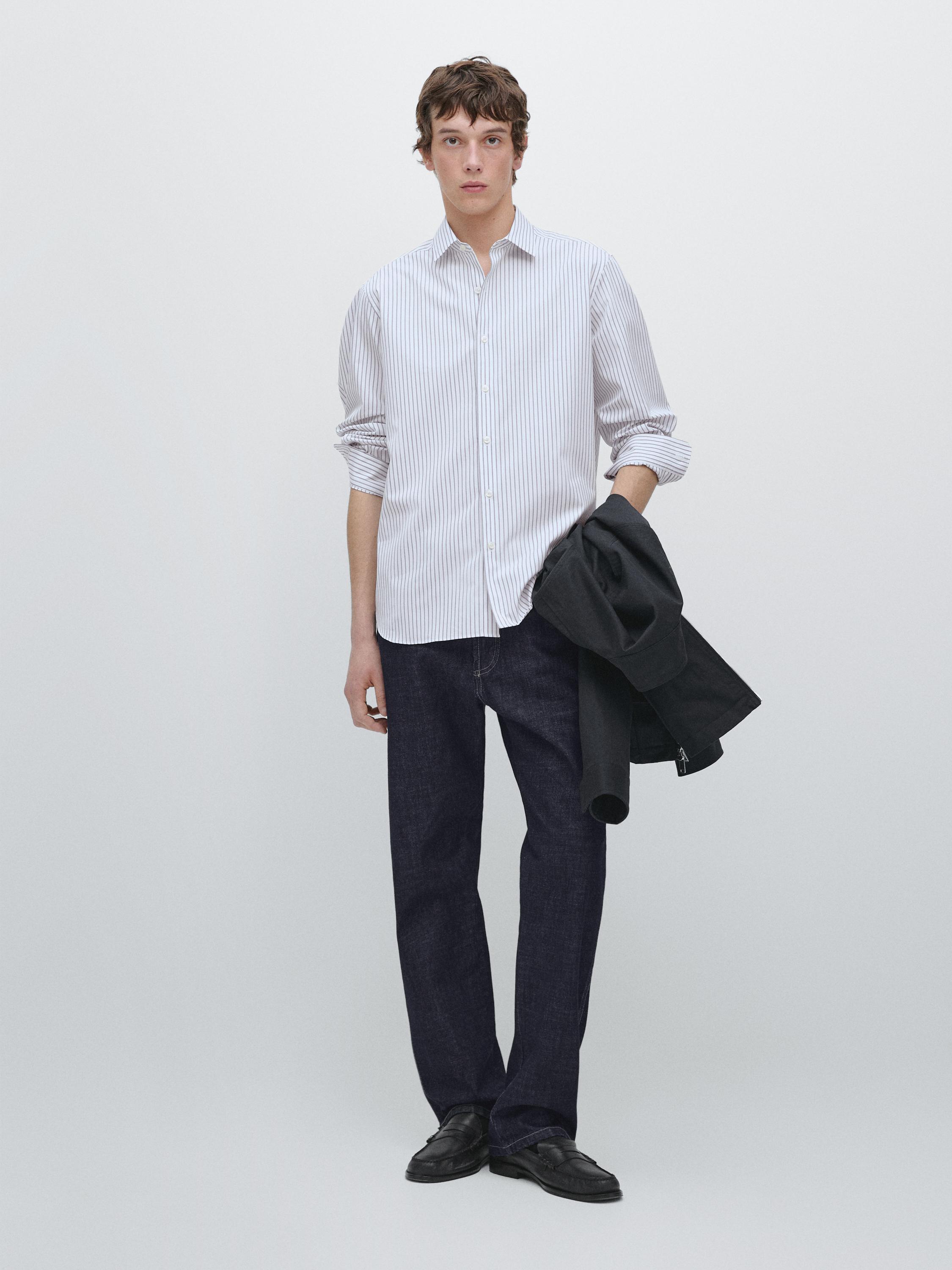 Regular fit striped shirt