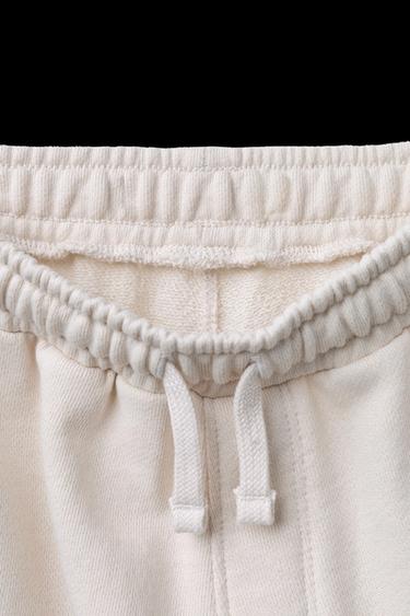 Zara GRAFFITI PRINT JOGGER PANTS - Light gray