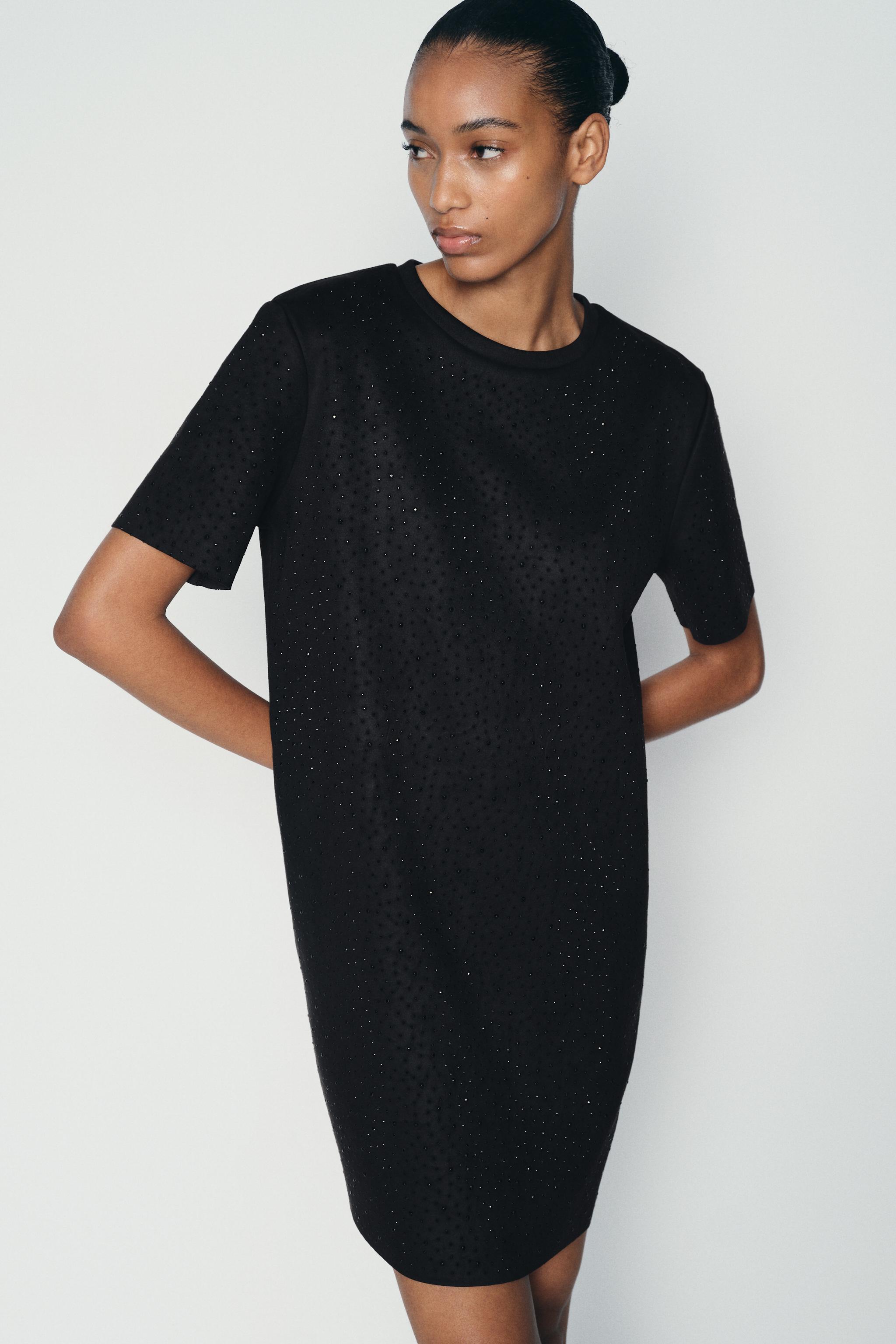 Robe zara noire sale