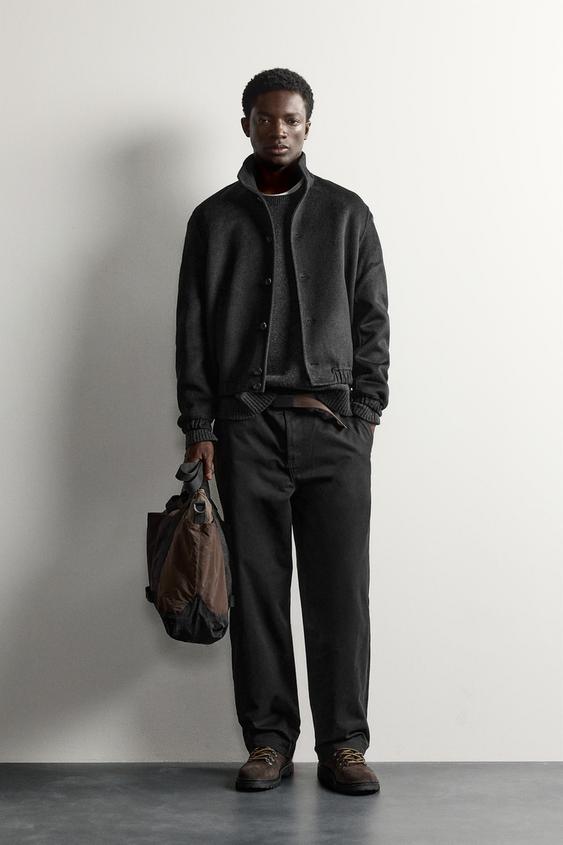 WOOL BLEND DOUBLE-FACED JACKET - Grey by Zara - Image 0