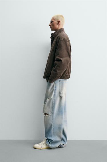 BLOUSON COURT À BRANDEBOURGS - Marron de Zara - Image 3