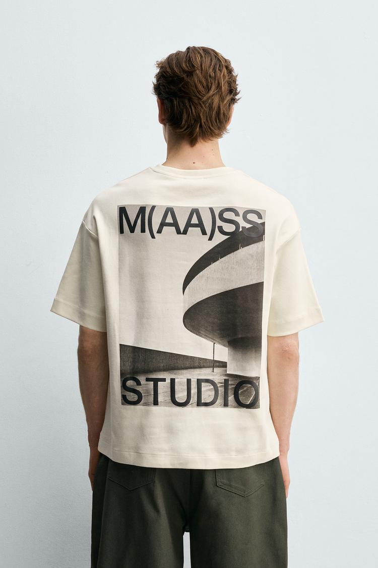 ZARA INTERLOCK PHOTO PRINT SWEATSHIRT