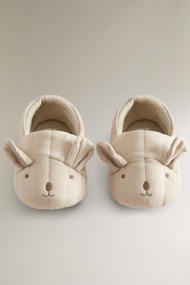 CHAUSSONS ENFANT ANIMAL - Gris de Zara - Image 2