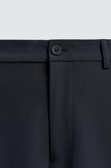 PANTALON STRUCTURÉ CONFORTABLE - Bleu marine de Zara - Image 7