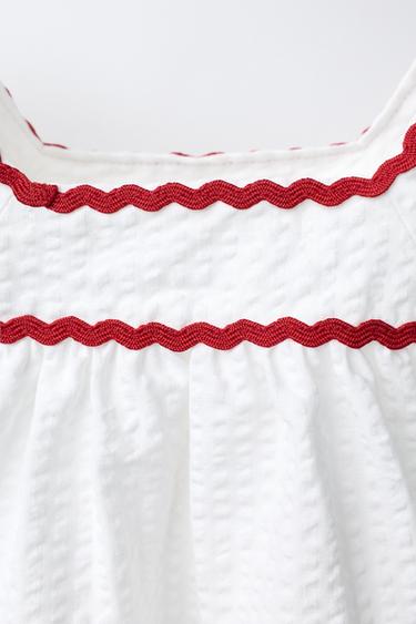 TOP TEXTURÉ AVEC ONDULINE - Blanc cassé de Zara - Image 3