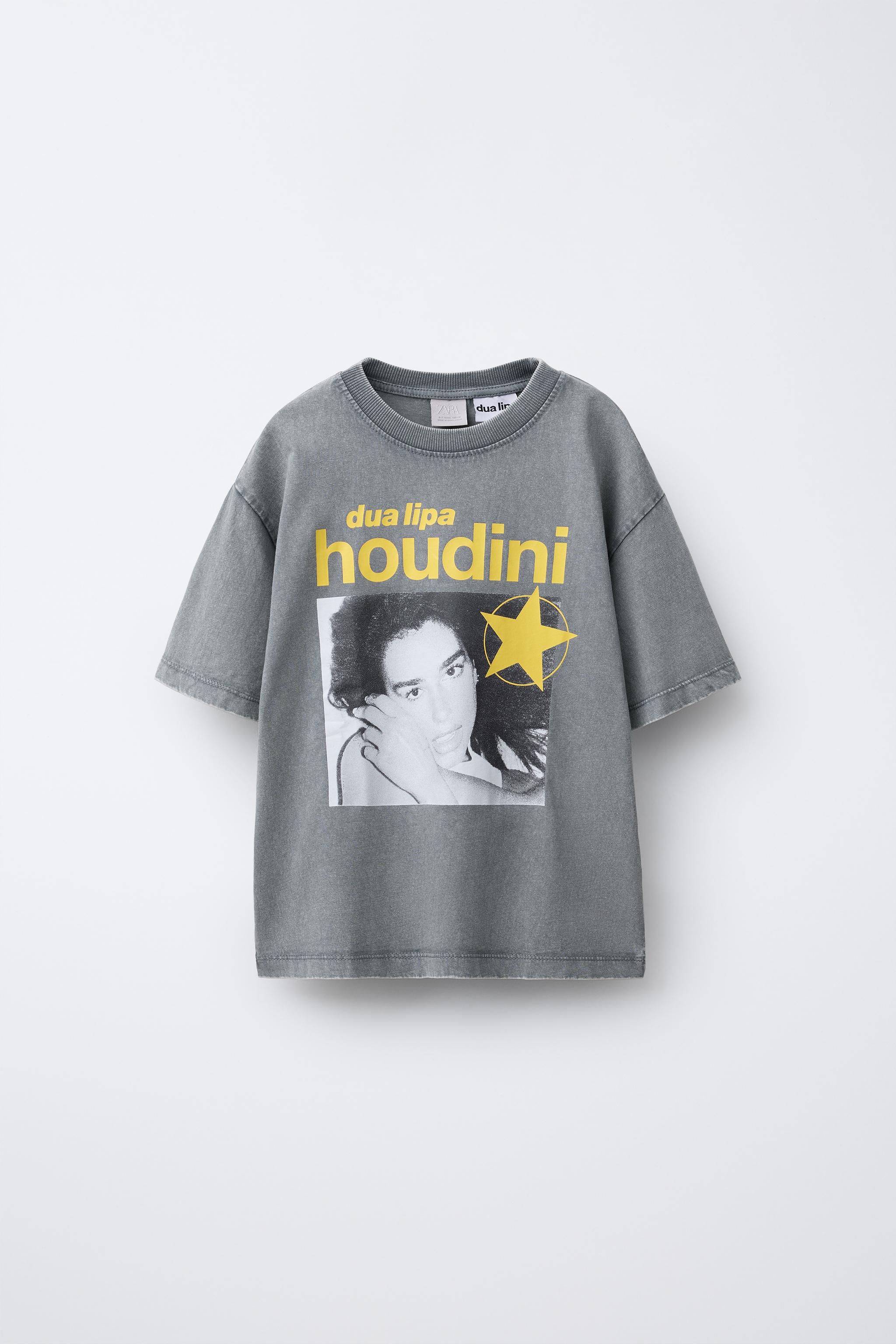 トップス Dua Lipa ZARA DUA LIPA © PRINT T-SHIRT - Gray | ZARA United States