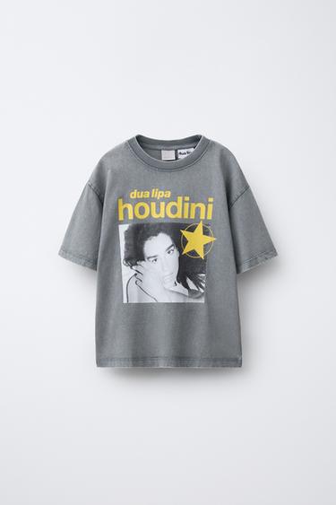 PLAYERA ESTAMPADO DUA LIPA © - Gris de Zara