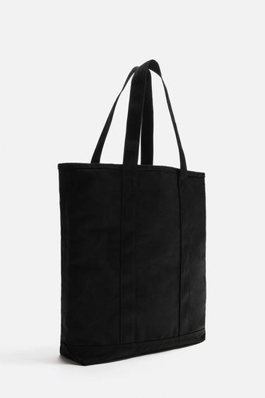 SAC SHOPPER EN TISSU - Noir de Zara - Image 1