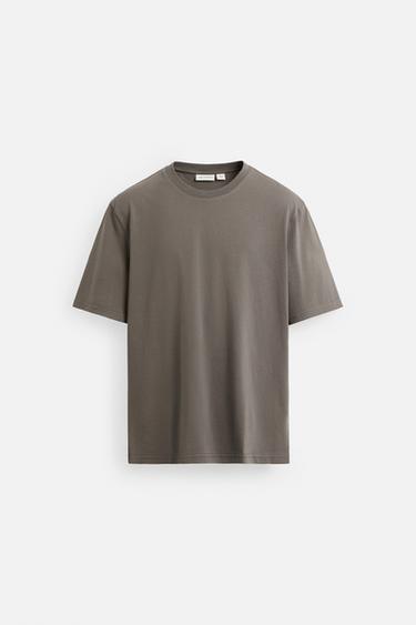 CAMISETA REGULAR FIT MEDIUM WEIGHT - Tierra de Zara