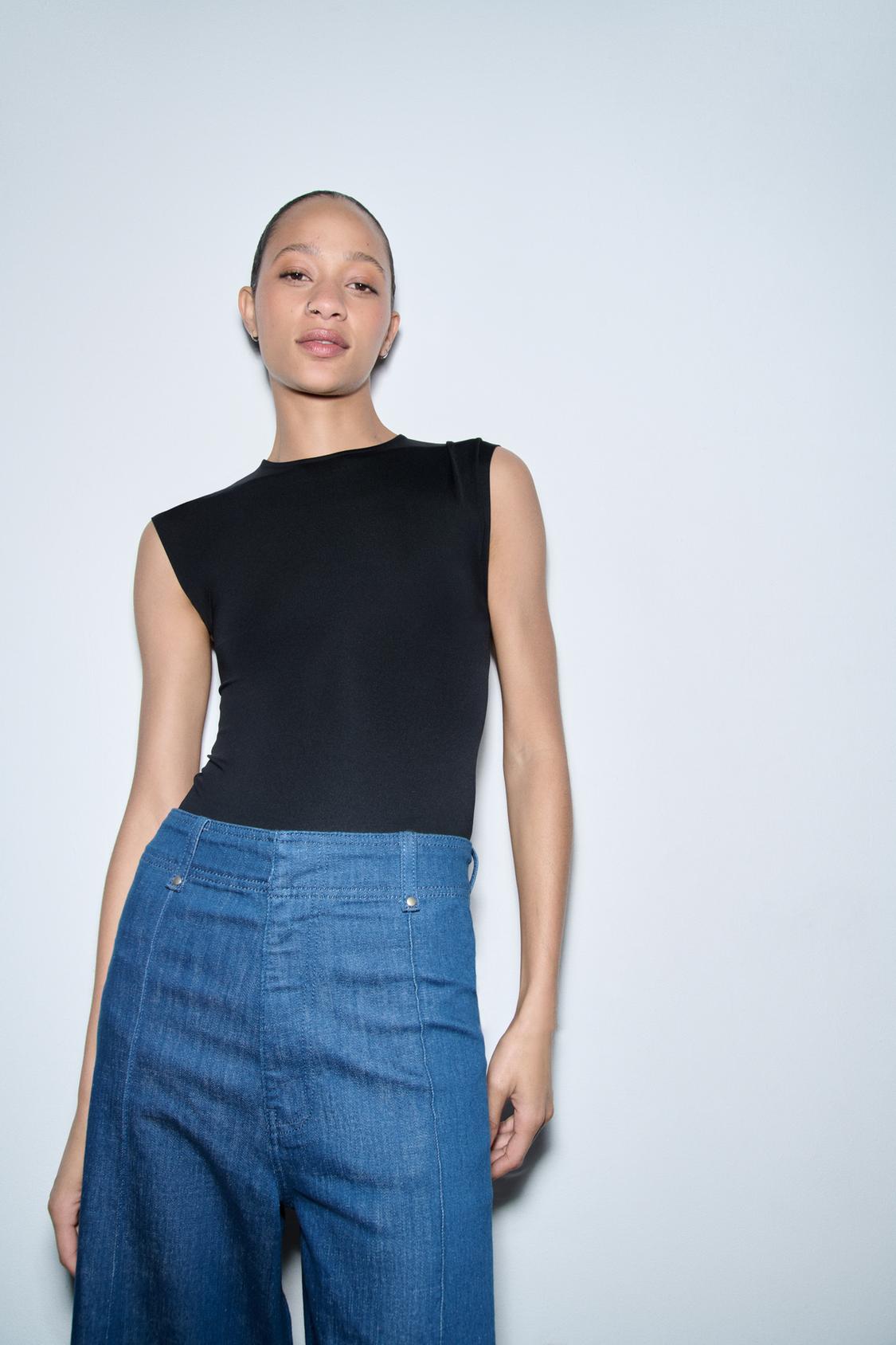 ZW COLLECTION WIDE-LEG HIGH-WAIST JEANS