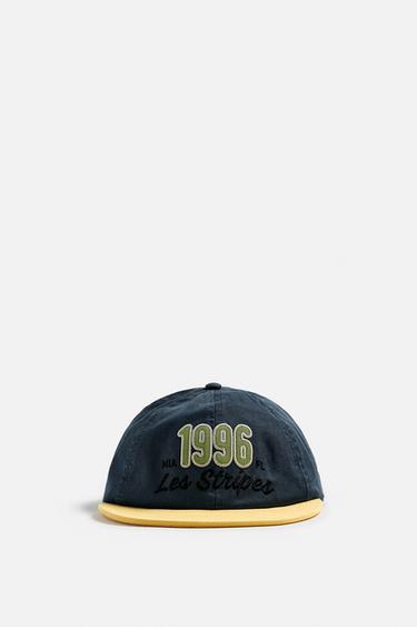 EMBROIDERED FLAT PEAK CAP - Blue by Zara - Image 1
