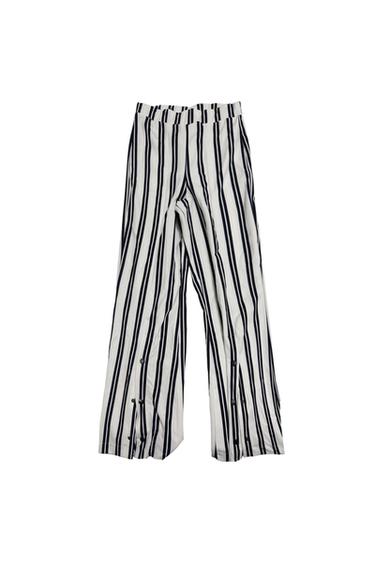 STRIPED WIDE LEG PANTS