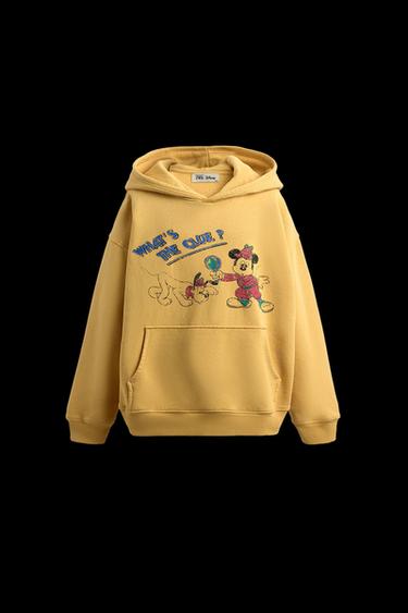 Zara 2-6 YEARS / MICKEY + PLUTO HOODIE HARRY LAMBERT FOR ZARA X DISNEY - Yellow