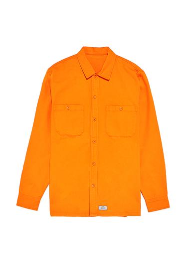 EMBROIDERED DENIM OVERSHIRT