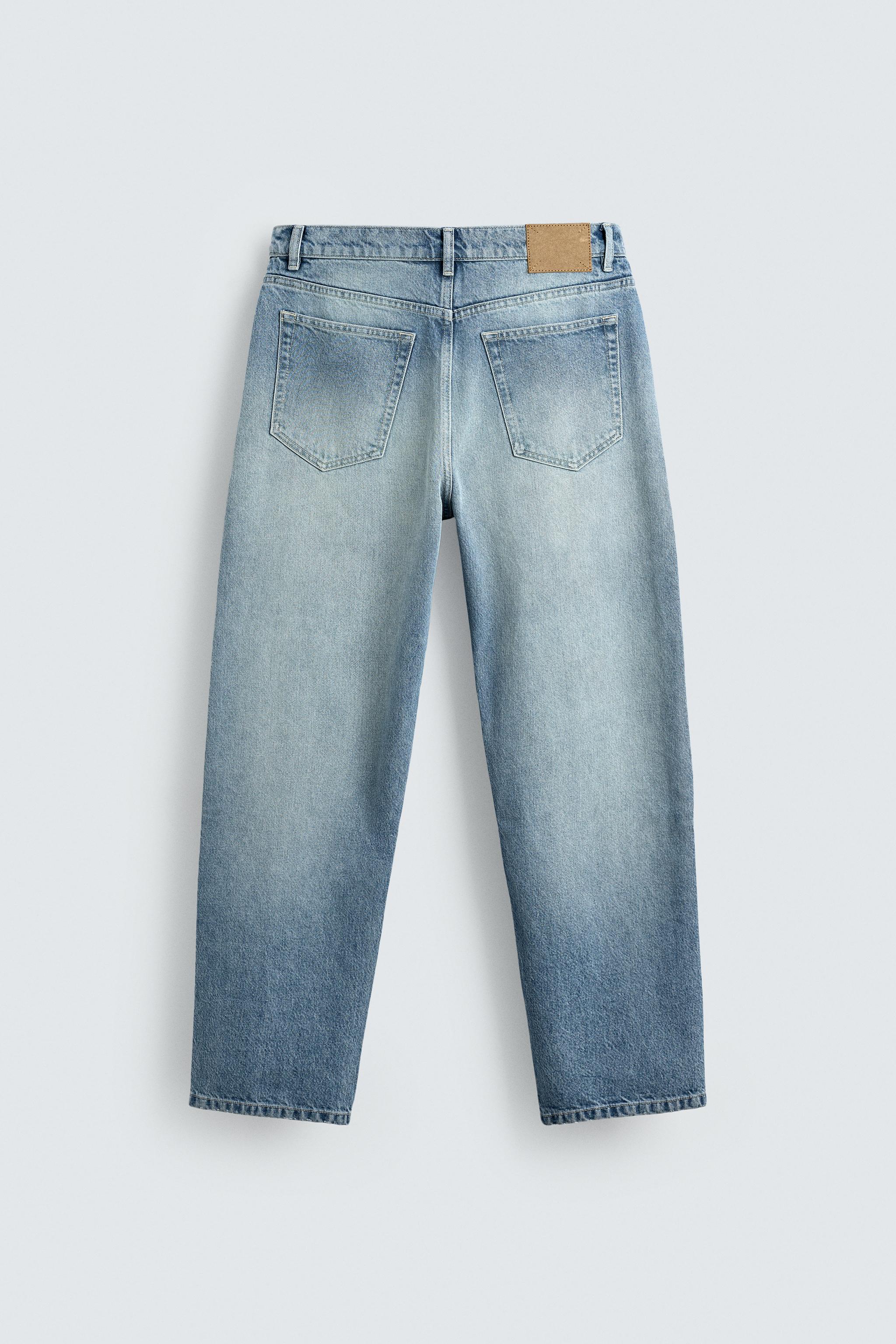 STRAIGHT FIT SEAMED JEANS