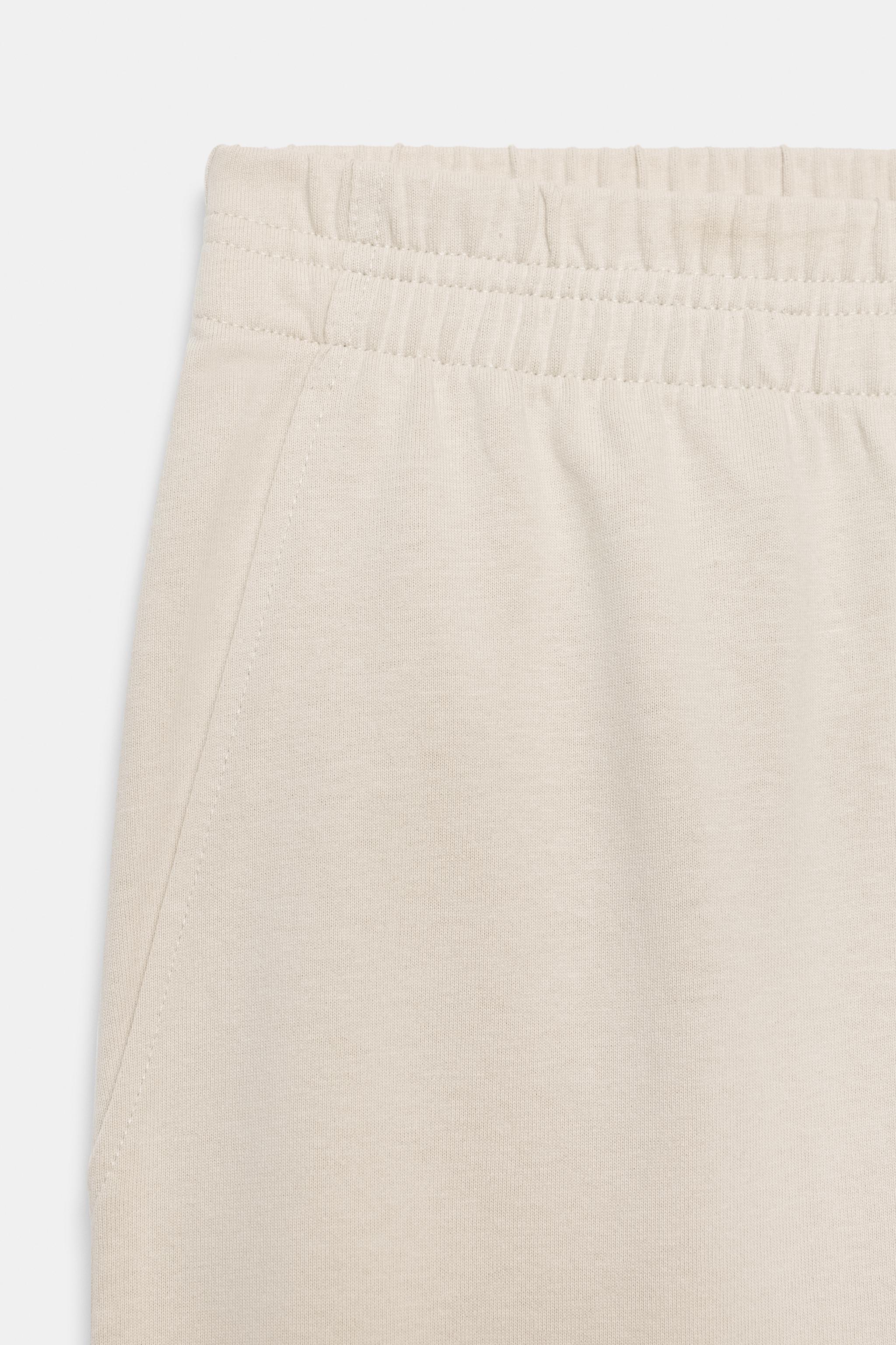 Zara Pamuklu Düz Kesim Pantolon görsel 7