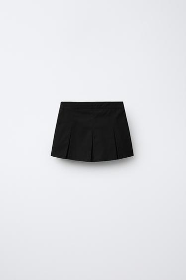 BERMUDA SKORT WITH POCKET - Black by Zara - Image 1