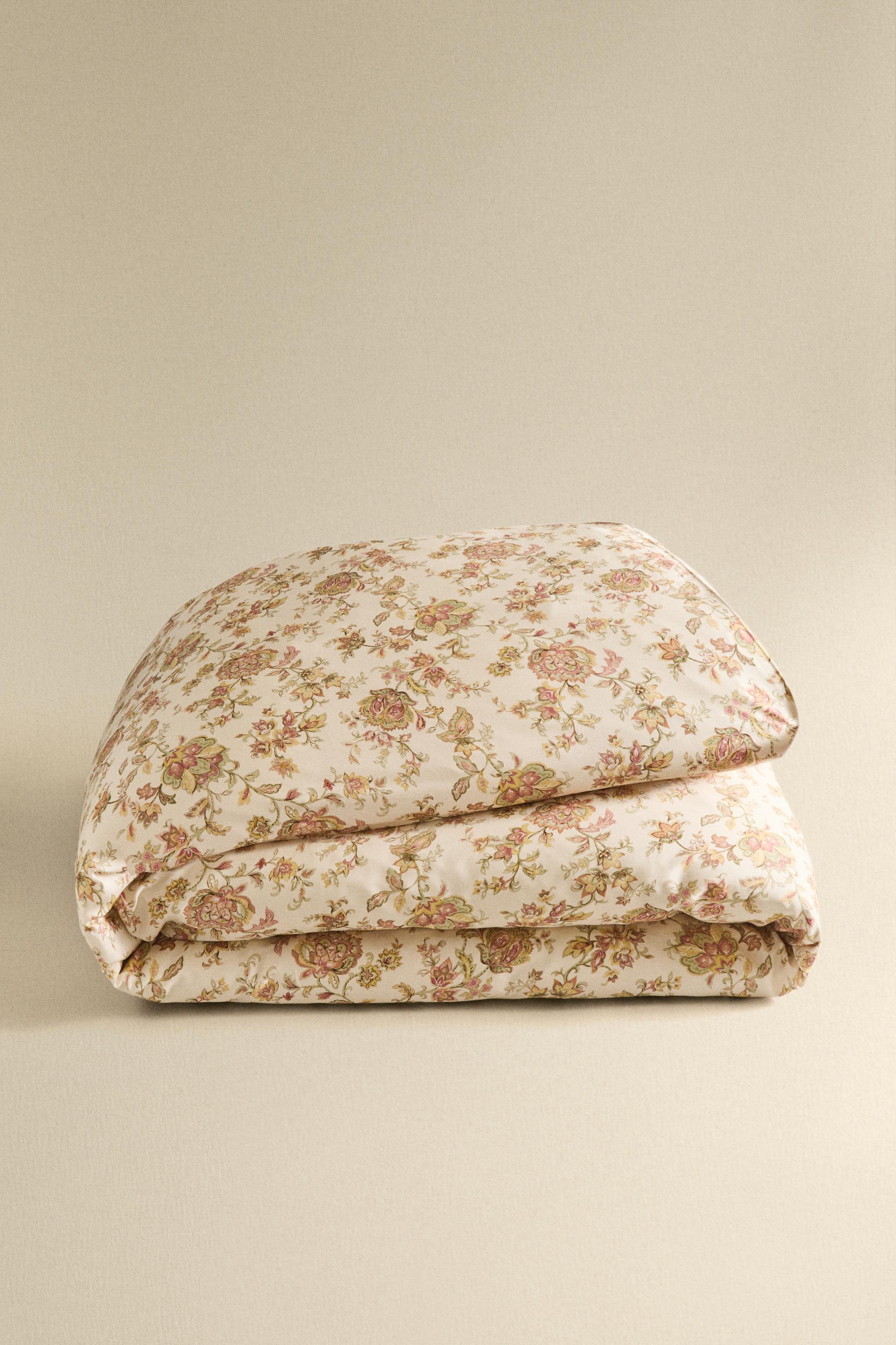 HOUSSE DE COUETTE SATIN FLEURS