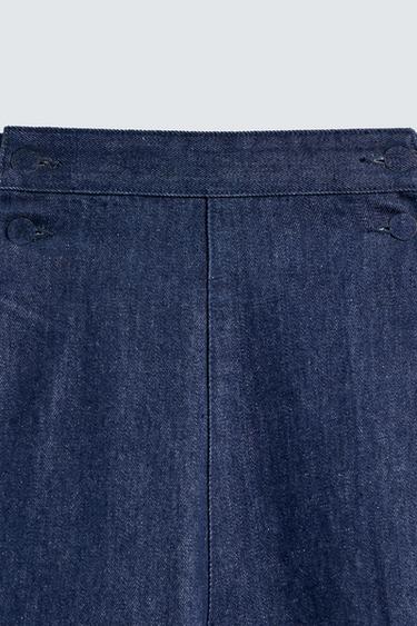 WIDE-LEG DENIM TROUSERS HARRY LAMBERT FOR ZARA X DISNEY - Navy blue by Zara