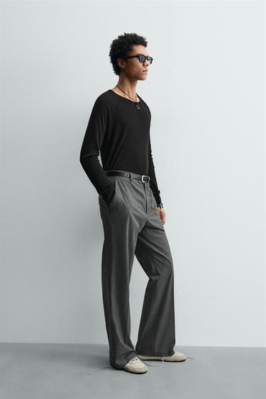 T-SHIRT RAGLAN LÉGER - Anthracite foncé de Zara - Image 3