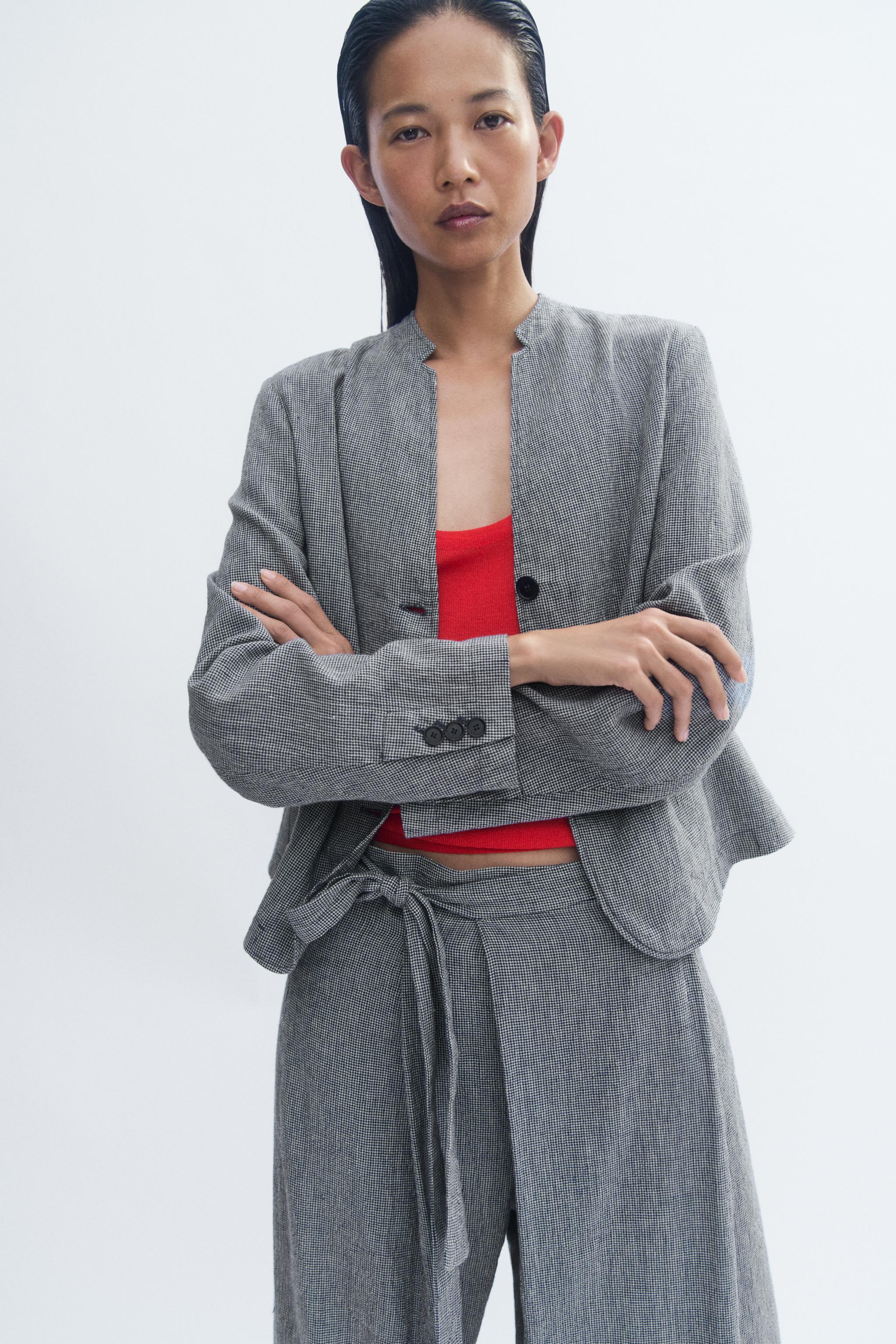 ZW COLLECTION KAZAYAĞI KETEN BLAZER - Görsel 2