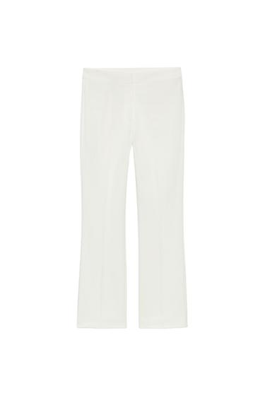 MINI FLARE TROUSERS - White by Zara