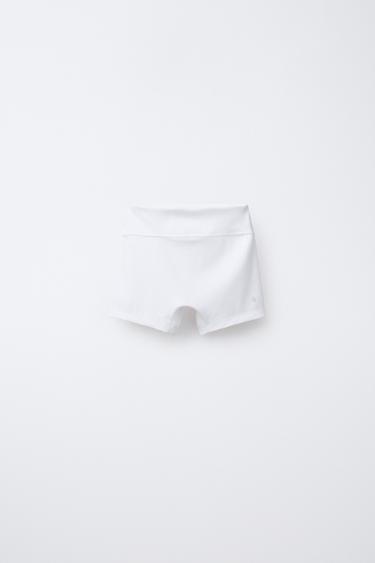 KRÓTKIE LEGGINSY SPORTY - Biały Zara - Obraz 0