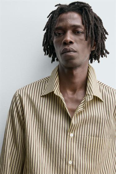 STRIPED FLOWING SHIRT - Butter by Zara - Image 5