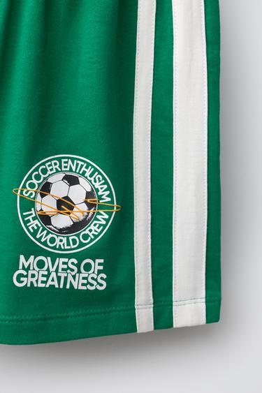 6-14 YEARS / FOOTBALL PRINT PYJAMAS - Green by Zara