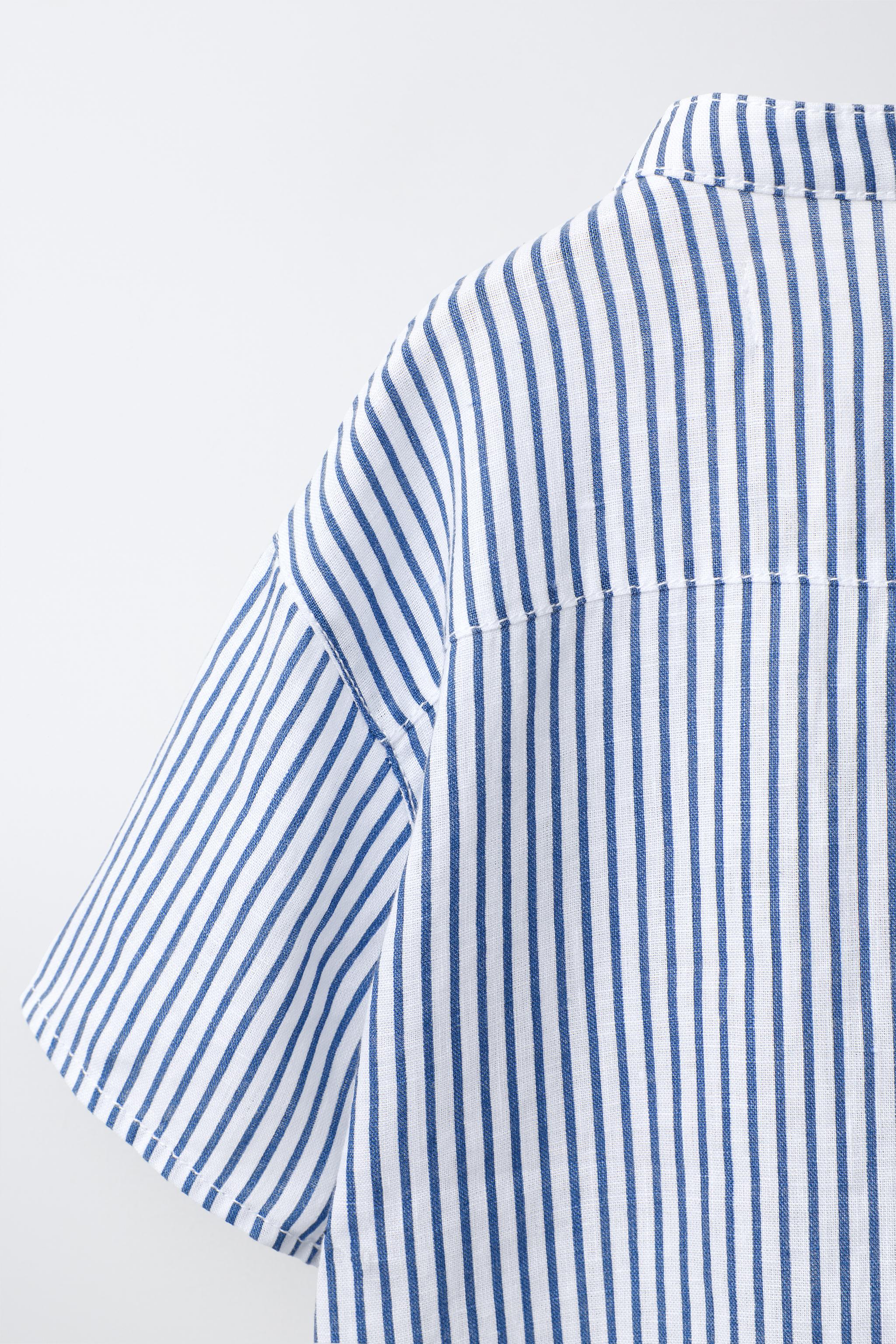 100% LINEN MANDARIN COLLAR SHIRT