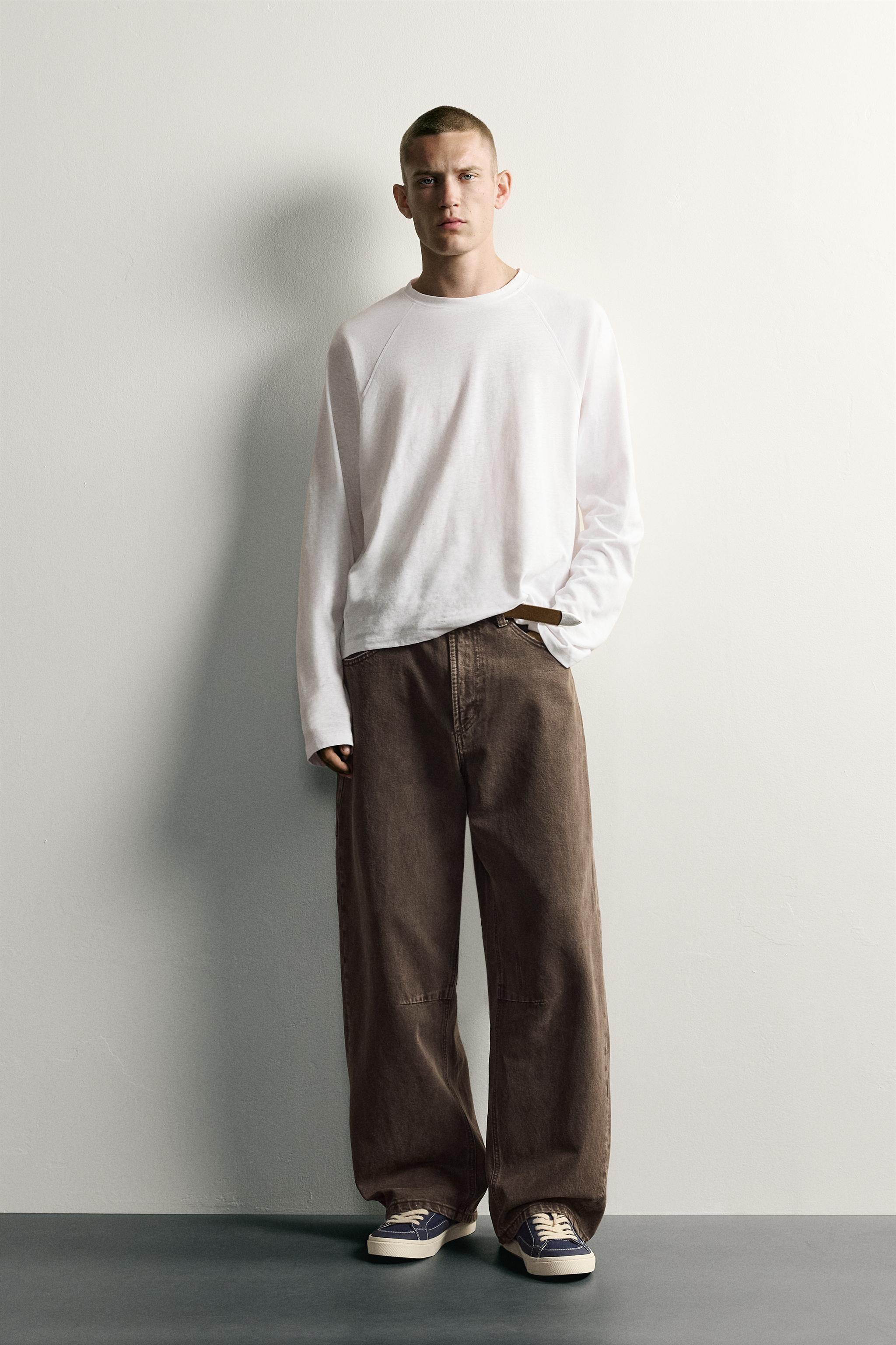 Zara BAĞCIKLI BARREL FIT PANTOLON