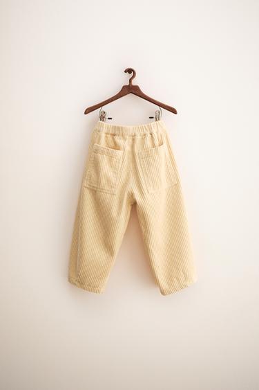 ZARA TIMELESS - BALLOON CORDUROY TROUSERS - Sand by Zara - Image 1